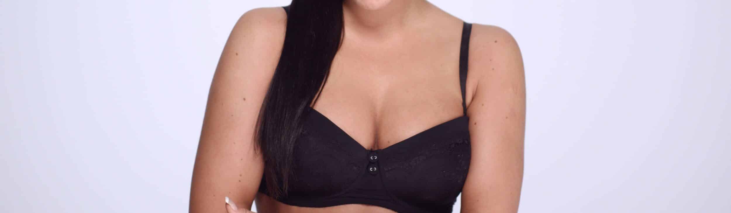 brunette posing in black lingerie SBI 349433226 (1)